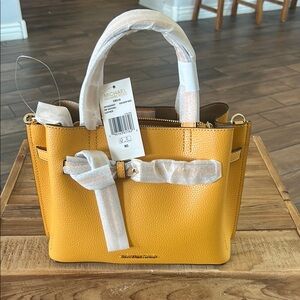 Michael Kors Yellow Leather Tote Bag